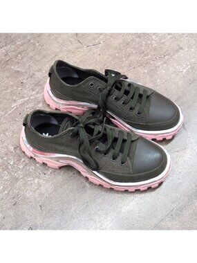 Raf Simons x Adidas Runner Green Pink Chrome Sneakers